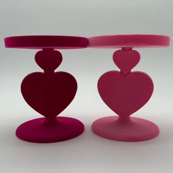 Bath and Body Works Heart Candle Holder Bundle Valentine's Day Rare